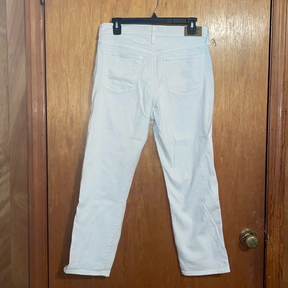 •LEVI'S•IVORY/OFF-WHITE HERITAGE HIGH RISE STRAIGHT DENIM JEANS SIZE 8/W29 - Picture 4 of 10
